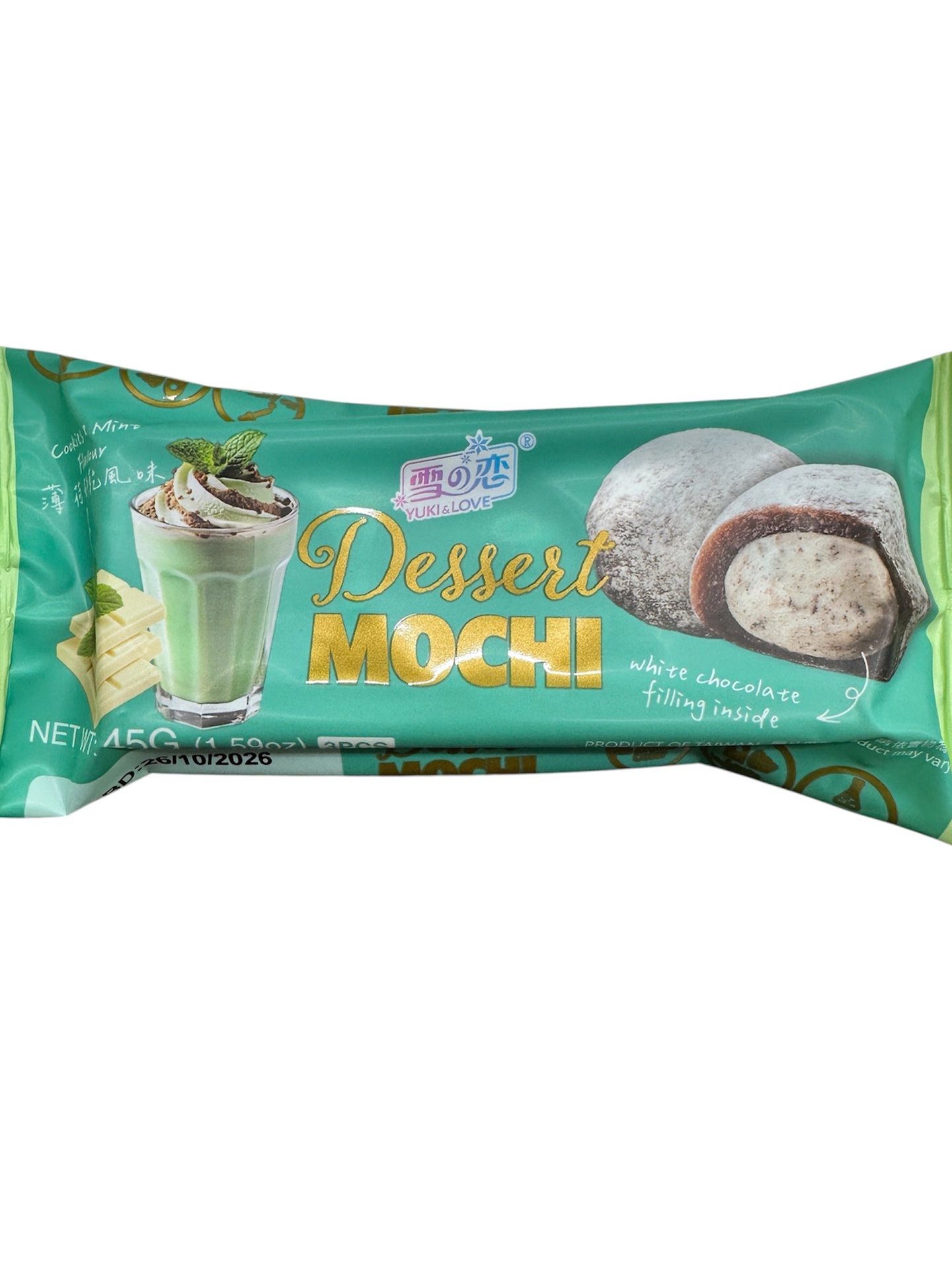 Yuki & Love Dessert Mochi Mint Cookies 45g